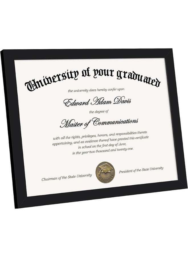 Picture Frame, (21×30cm) Photo Frame Display Pictures, Family Photo Frame for Wall Gallery, Black - Image 1